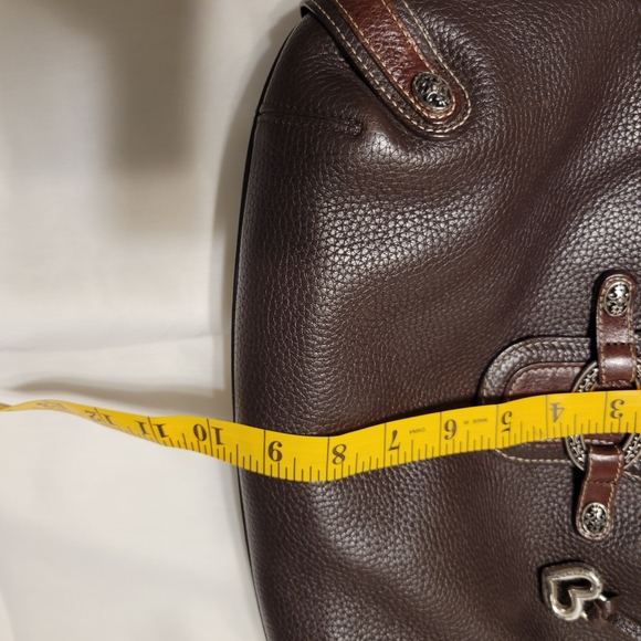 Brighton Brown and Tan Shoulder Bag with Hobo Silhouette - Picture 9 of 9
